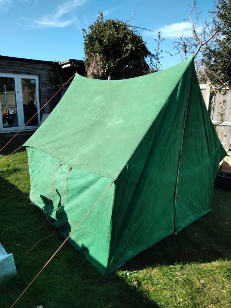 NOW SOLD Vintage canvas tent