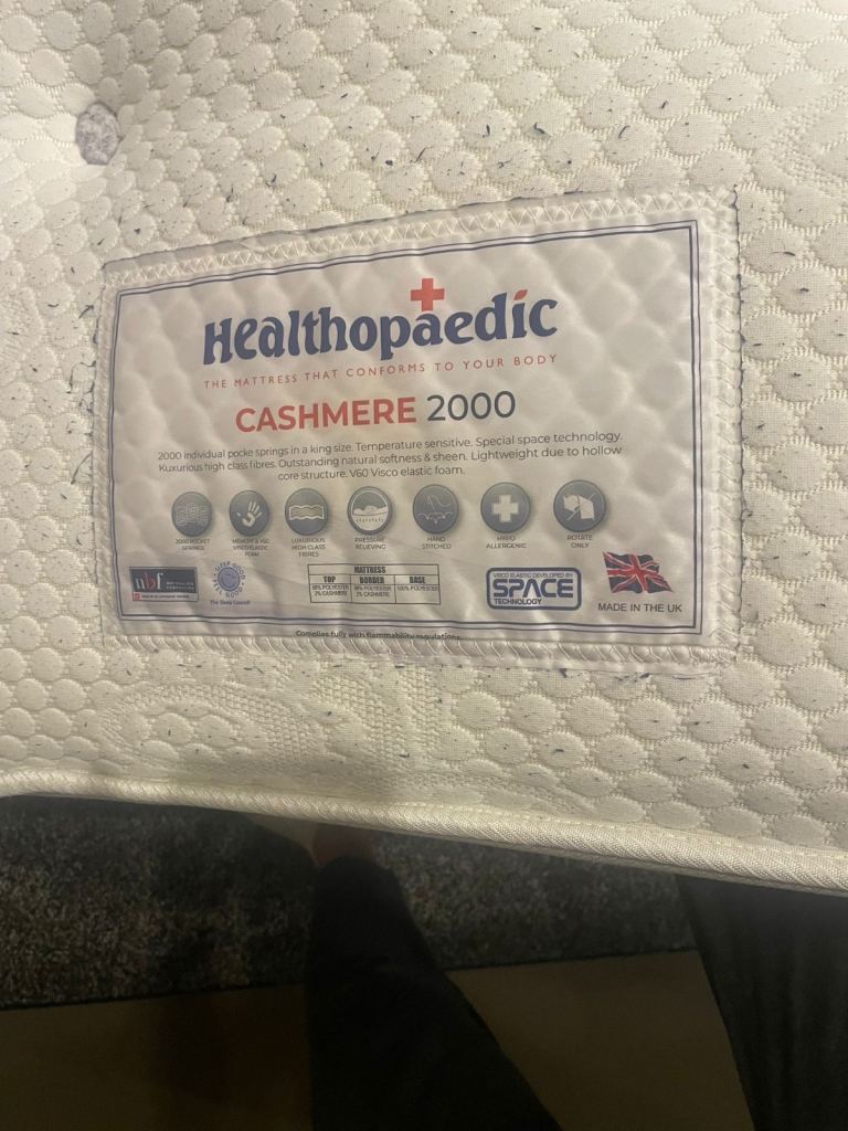 image for Healthopaedic Double Bed Cashmere 2000 Mattress