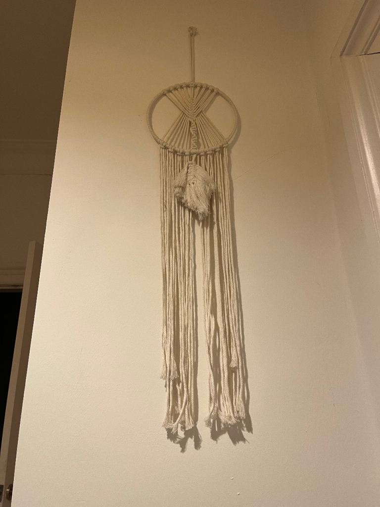 Macramé Wall Hanging with Hoop – Boho Decor