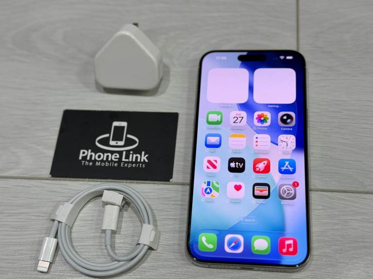 📱White Titanium Apple iPhone 15 Pro Max 256GB Unlocked All Networks + Warranty 🍎 - P1604