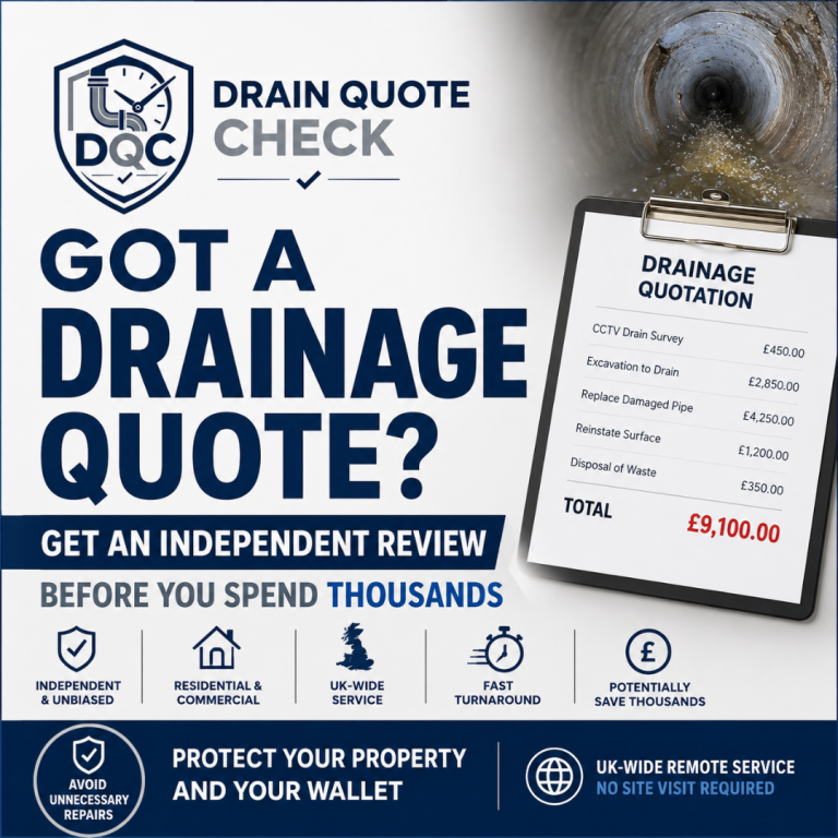 Nationwide Service – Drainage Quote Reviews Across the UK