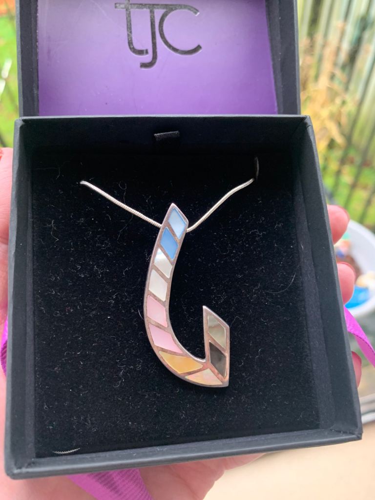  Vintage Statement Pendant on 29 inch Chain 