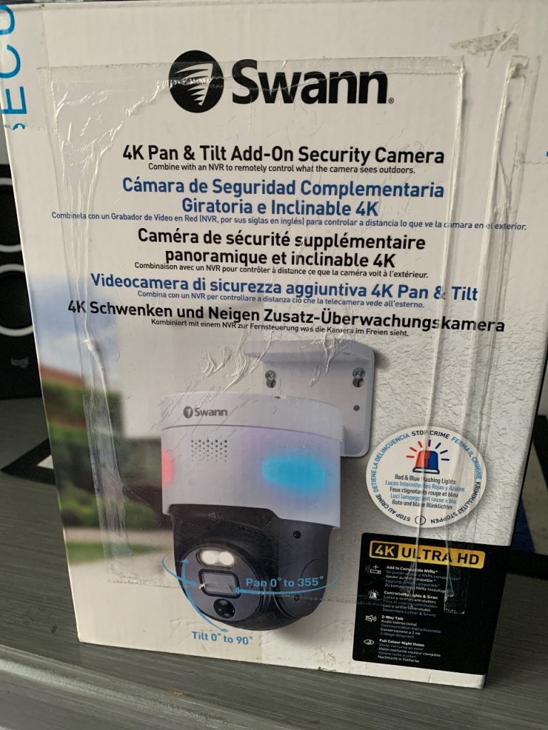 Swann 4k pan and tilt cctv camera