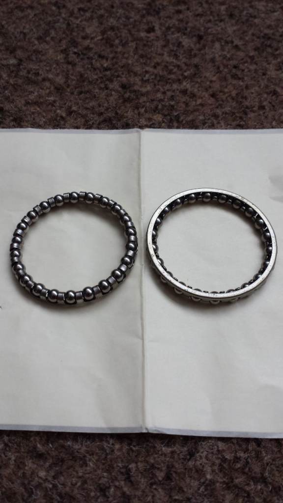 BRAND NEW x2 Caged Headset Bearings (38 mm Inner Diameter - 40 mm Outer Diameter)