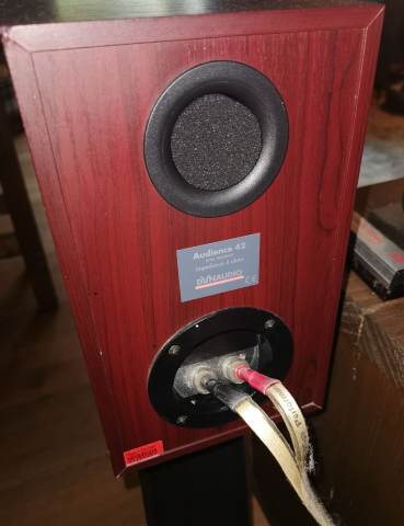 Dynaudio Audience 42 Speakers - Black/Wood, Good Condition