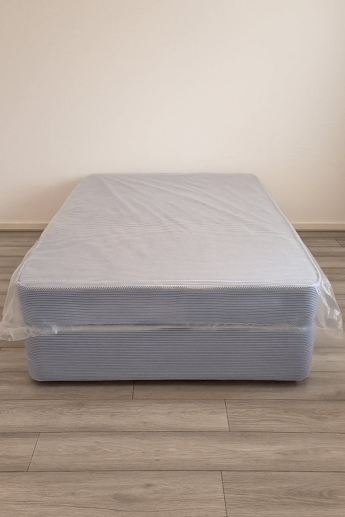 image for Brand New Double Bed Base & Mattress (4ft6) – Collection Only – Wythenshawe