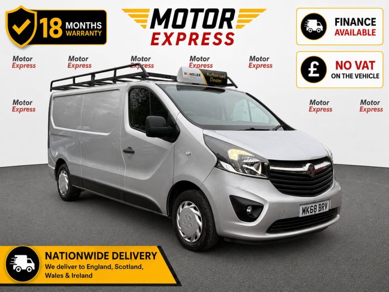 2018 Vauxhall Vivaro 2900 1.6CDTI BiTurbo 125PS Sportive H1 Van PANEL VAN Diesel Manual