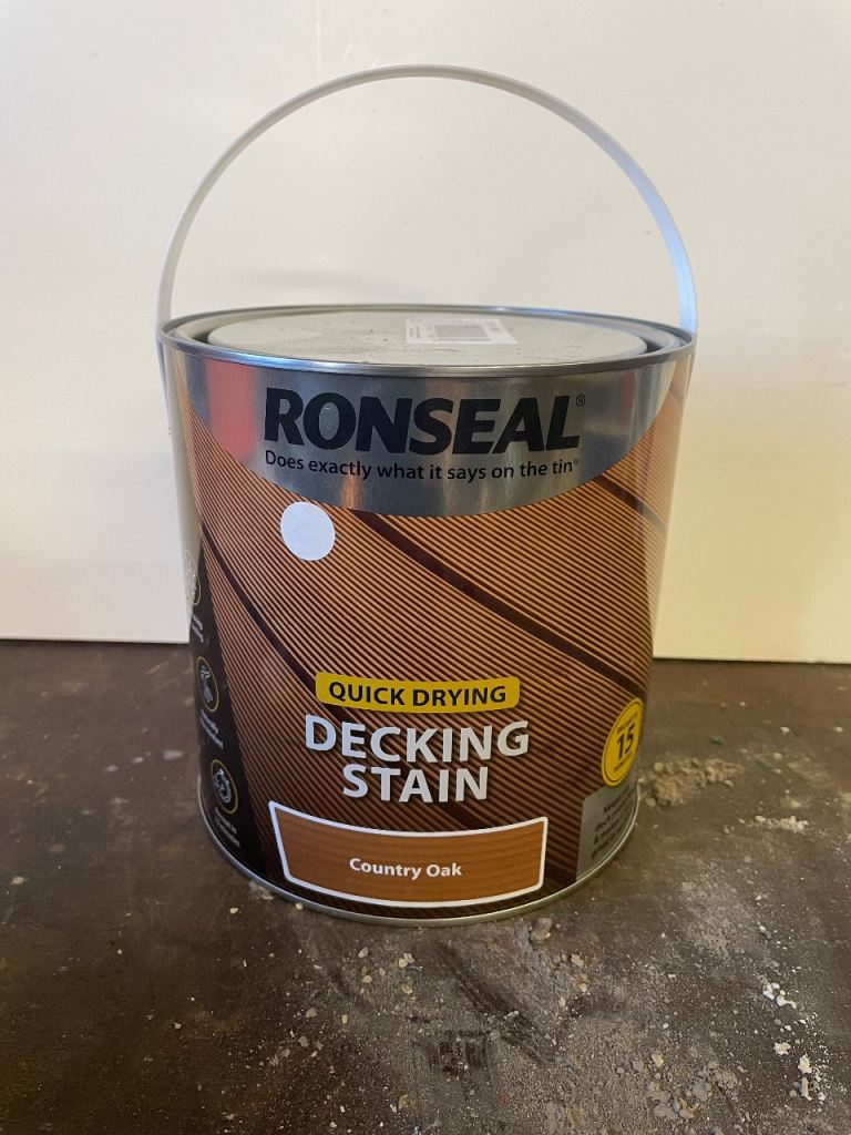 Ronseal Decking Stain. 2.5l Country Oak - unopened