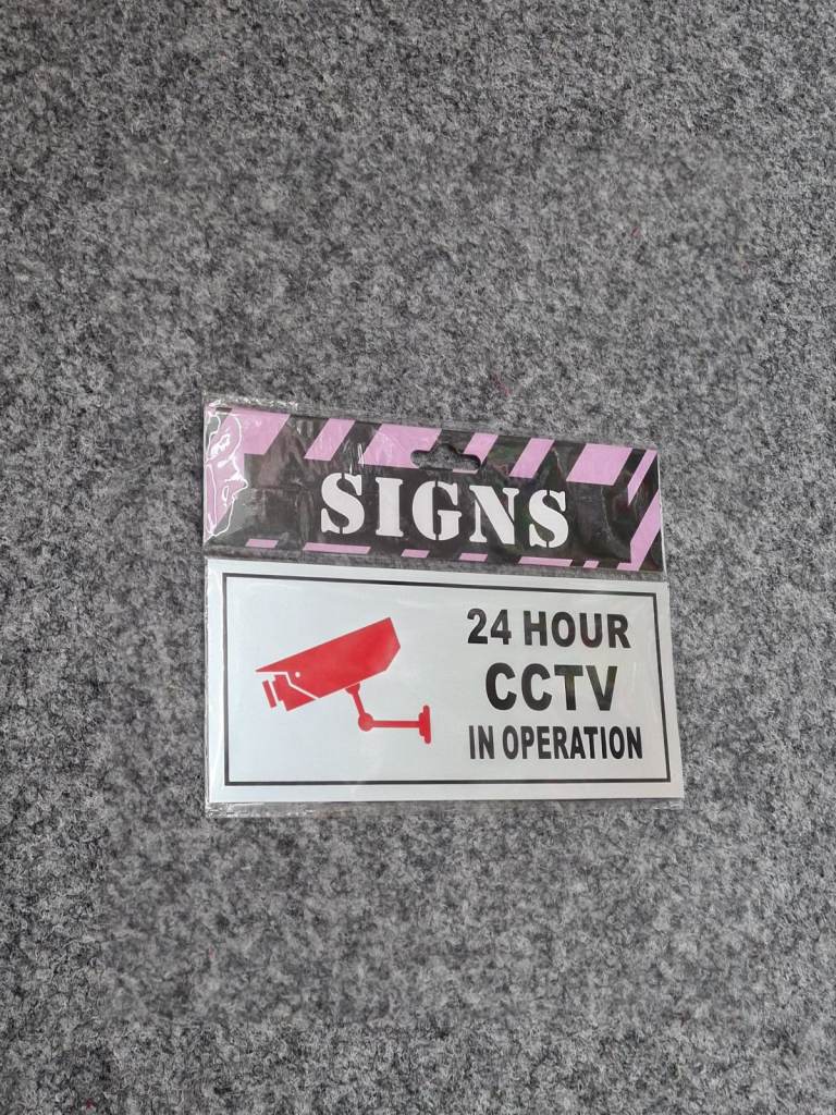 24 Hour CCTV in Operation Security Sign