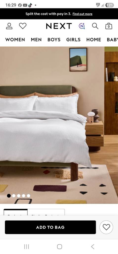Next King Size Bed Linen