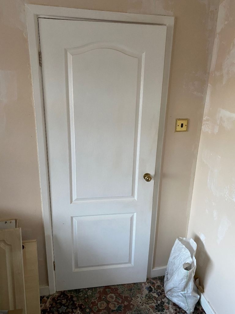 internal panel door including hinges & handles 