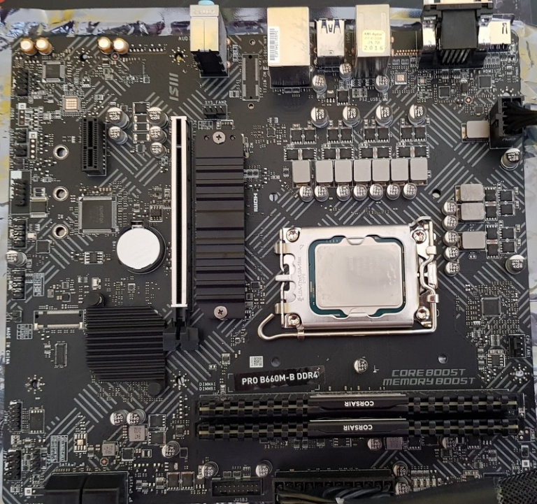 Motherboard MSI PRO B660M-B DDR4 Used