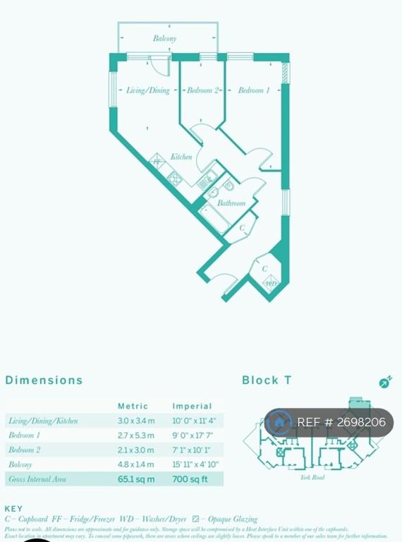 2 bedroom flat in Juniper Drive, London, SW18 (2 bed) (#2698206)