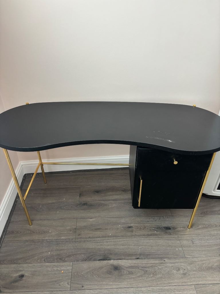 Habitat 1 Drawer Jelly Bean Desk - Black RRP £180
