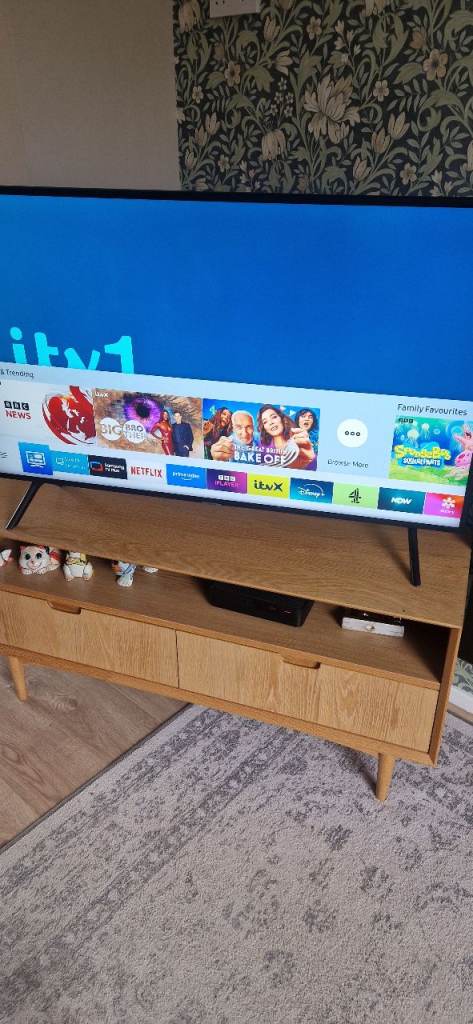 Samsung Slimline 50 Inch Television with Stand and Remote Control 