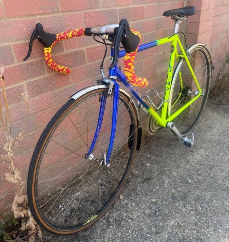 Vintage Olmo road bike racer, 52cm small size frame, 21 speed