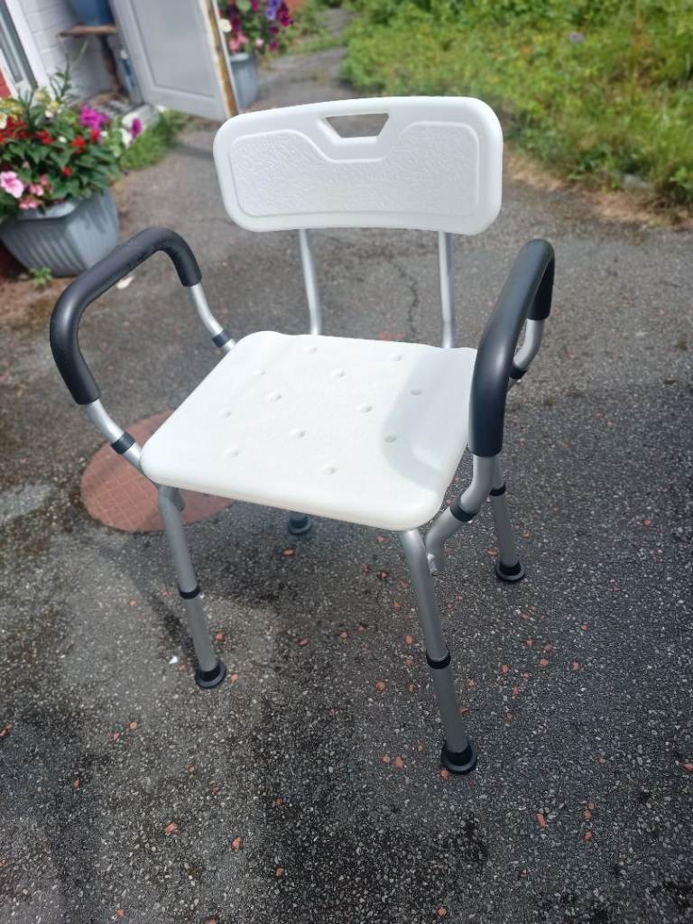 Shower Chair Brand New is height adjustable can deliver 