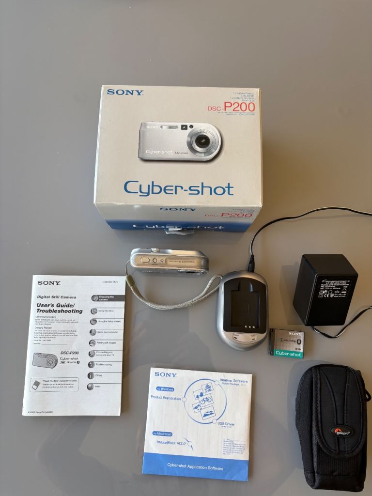 Sony Cyber-shot DSC-P200 Digital Camera with Accessories