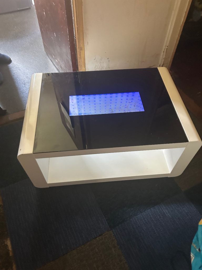 Cream Wood Coffee Table - Good Condition