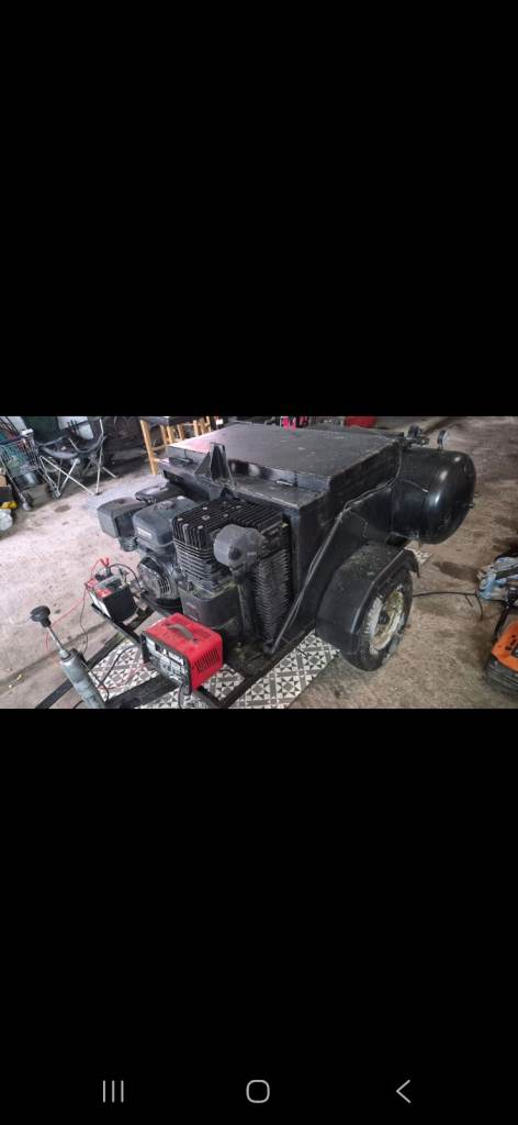 Sandblasting trailer 
