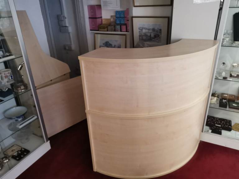 Shop Retail Counter with Desk and Access Flap