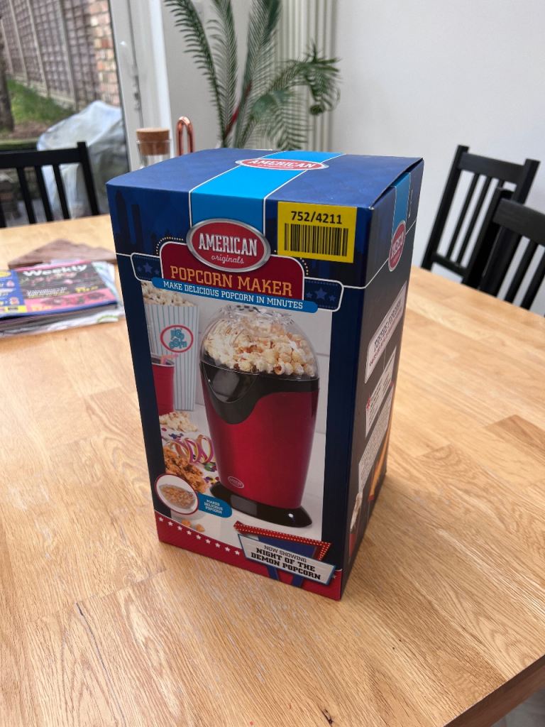 Pop corn maker from Argos 