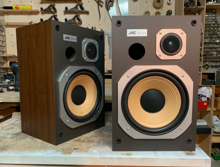 JVC SK-500 Vintage Speakers. Refurbished in Excellent Condition