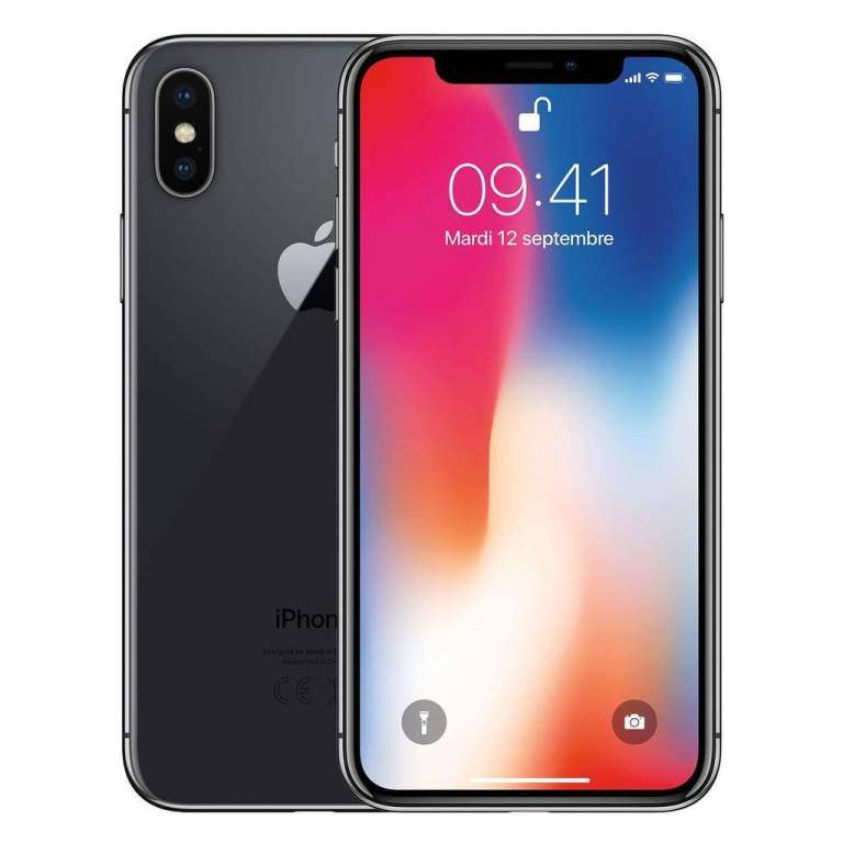 Apple iPhone X -  64GB - Black - Unlocked