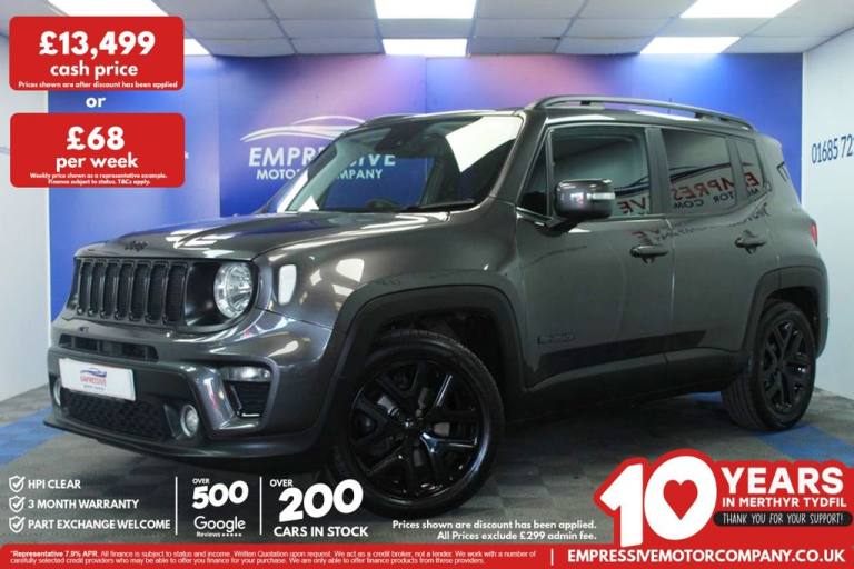 2021 21 JEEP RENEGADE 1.3 GSE T4 NIGHT EAGLE SUV 5DR PETROL DDCT EURO 6 (S/S) (1
