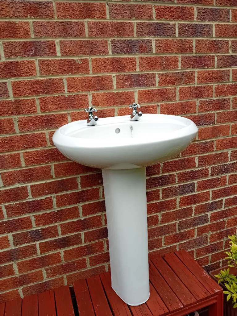Basin and pedestal 