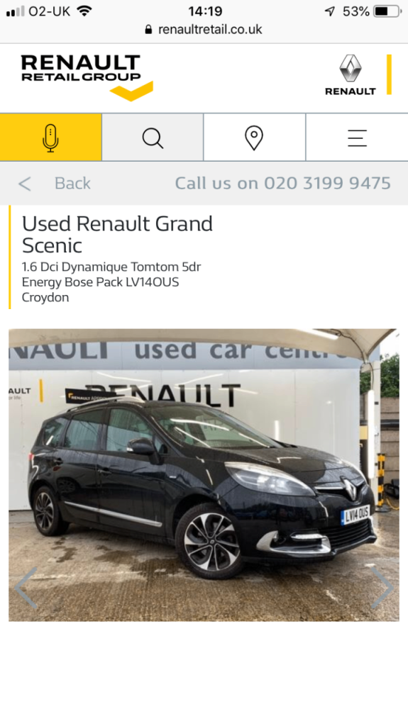 Renault grand scenic 