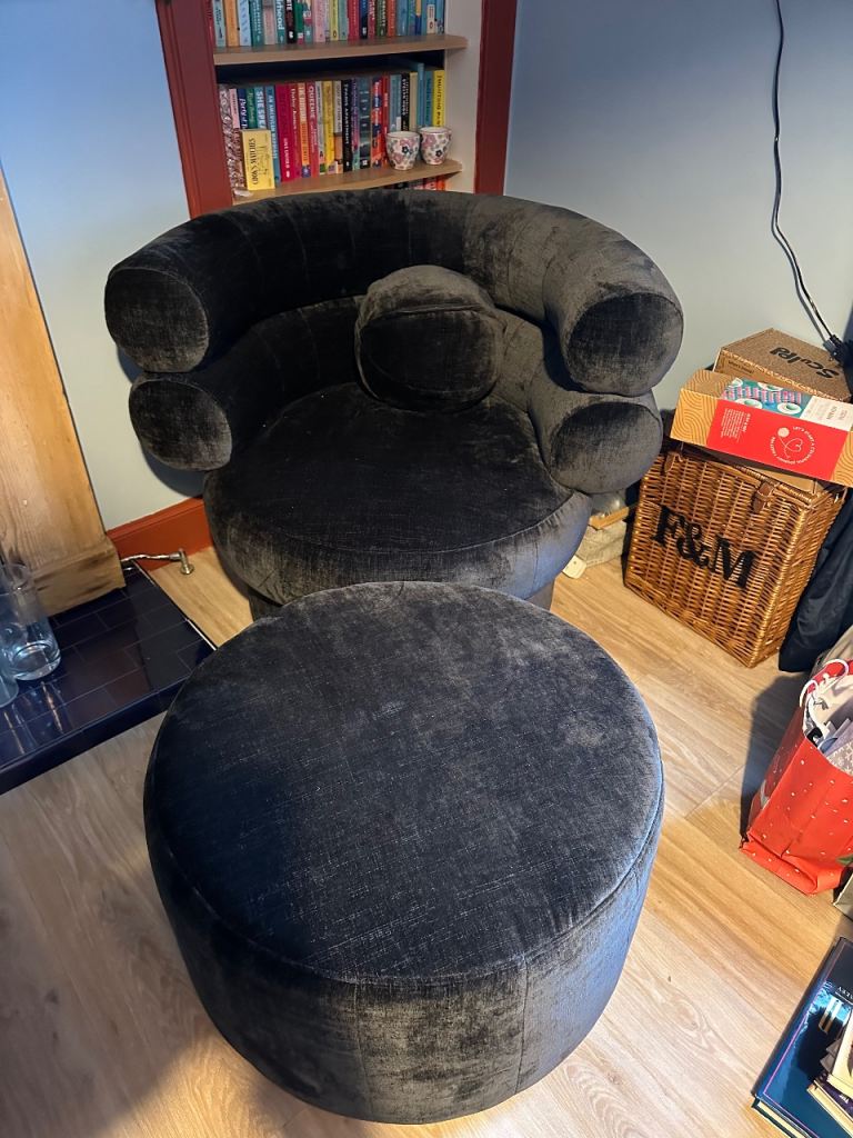 Sofology Fitzrovia swivel chair and stool