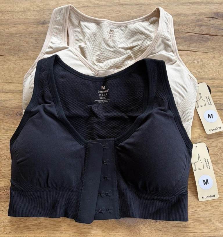 2 x NEW/TAGGED 'TRUEKIND' DAILY COMFORT POSTURE SUPPORT BRAS!