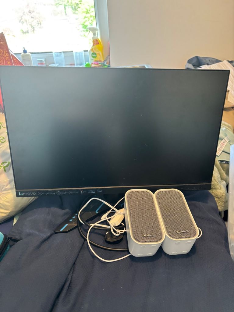Lenovo gaming monitor + speakers