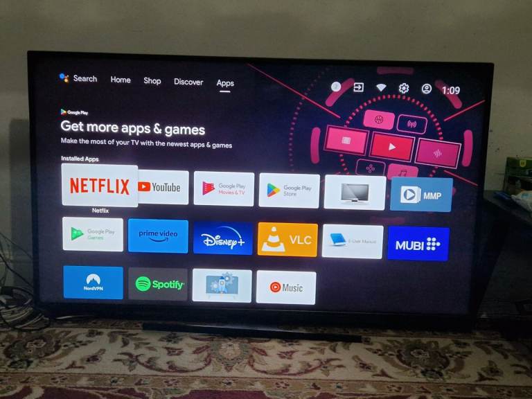 Hitachi Smart TV Led 55" HDR 4K Ultra HD Android for sale 