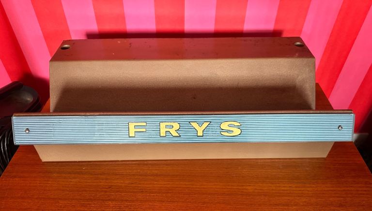 Vintage Fry's Chocolate Shop Counter Sign/Display