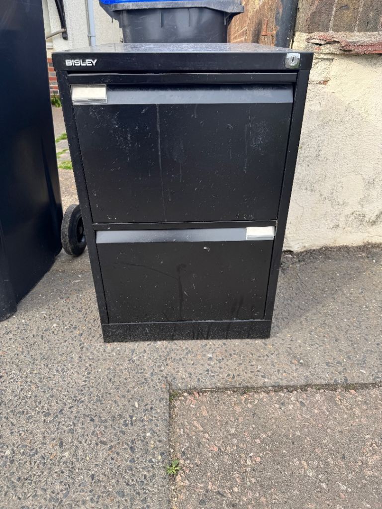 Free 2 drawer Bisley filing cabinet with suspension files