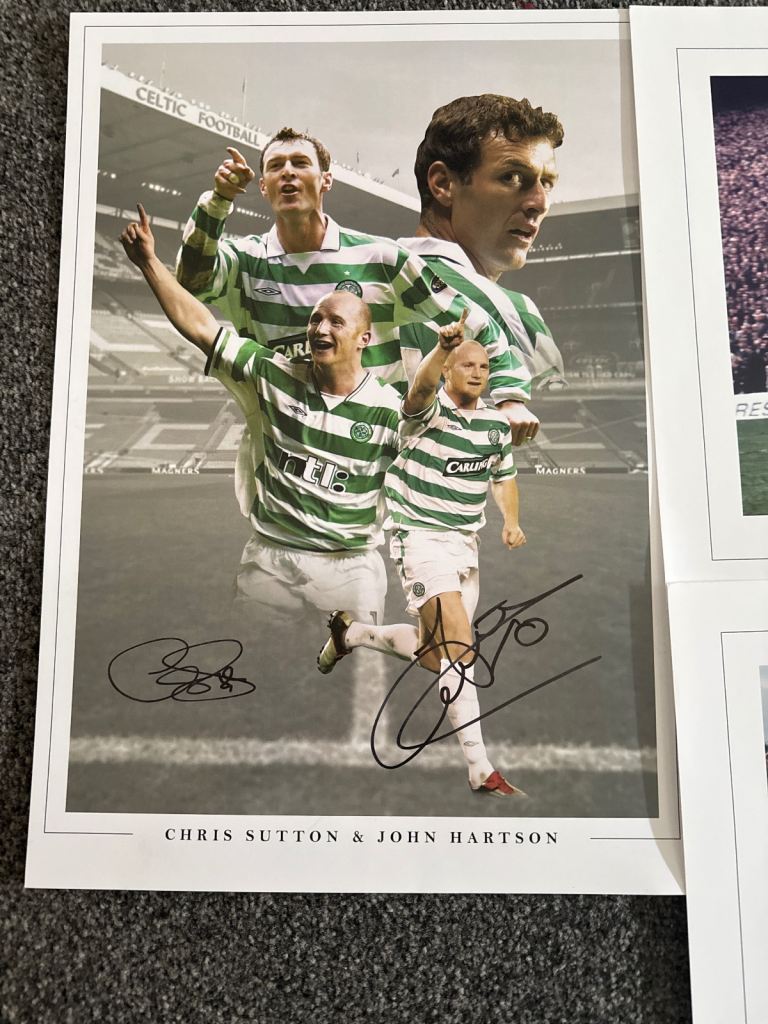 Signed And Framed. Celtic A3 prints 