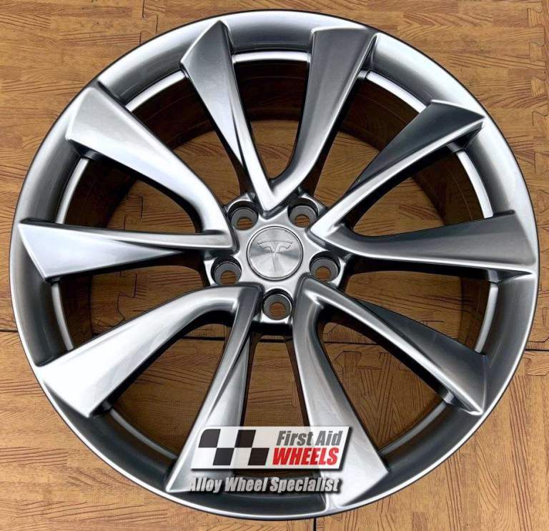R576SC Swap TESLA MODEL 3 PERFORMANCE AWD 4x 20'' GENUINE SPORT SHADOW CHROME ALLOY WHEELS