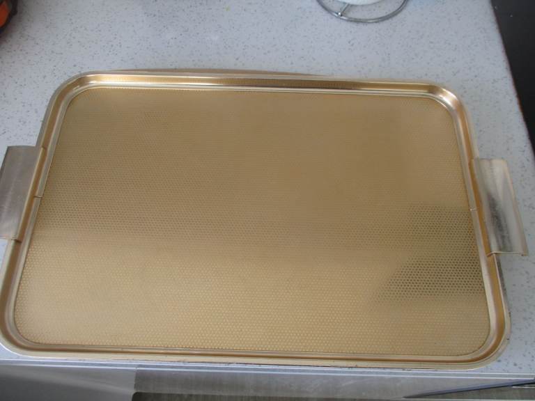 image for Vintage 1960's tray measures 52cm x 31cm  ( MADE IN ENGLAND BY WOODMET ).