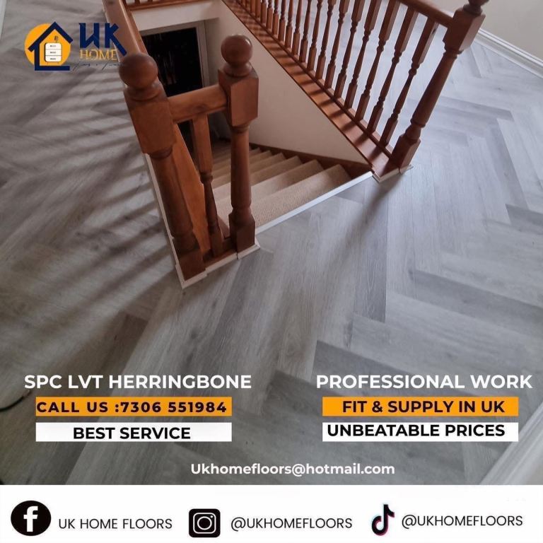 New SPC LVT Herringbone Flooring - Various Colours Available