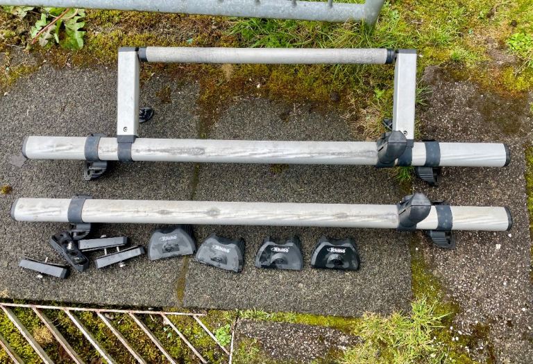 Rhino Universal Fit Roof Rack / Bars with Ladder Roller / Standoff