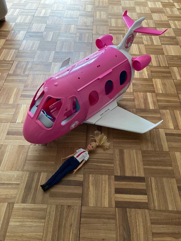 Barbie Plane and Pilot Barbie Doll