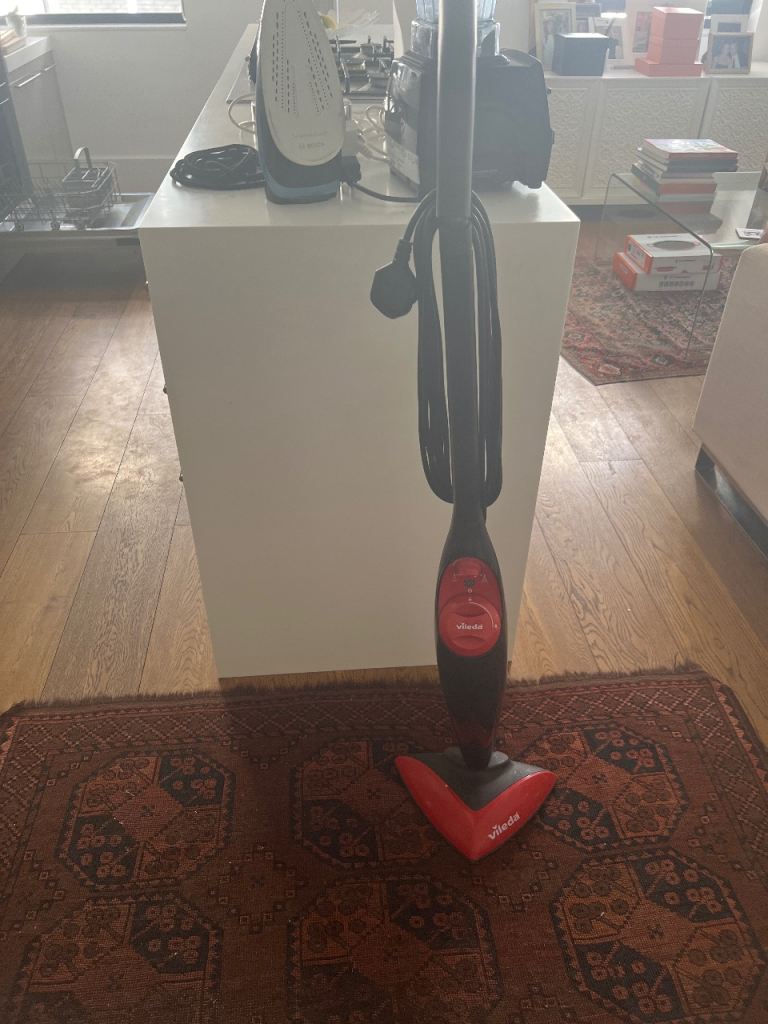 Vileda Steam Mop - Red & Black, Well Looked After