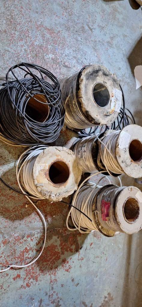 Assorted Electrical, Burglar Alarm Cables 