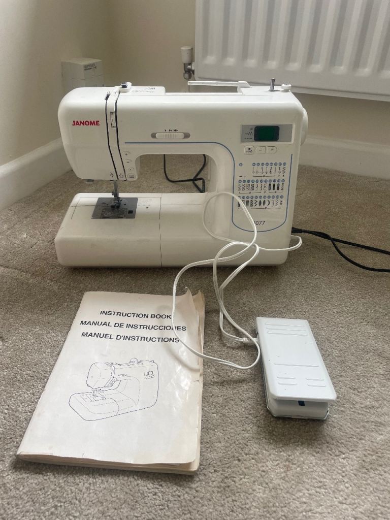 Janome Sewing Machine with Foot Pedal and Manual