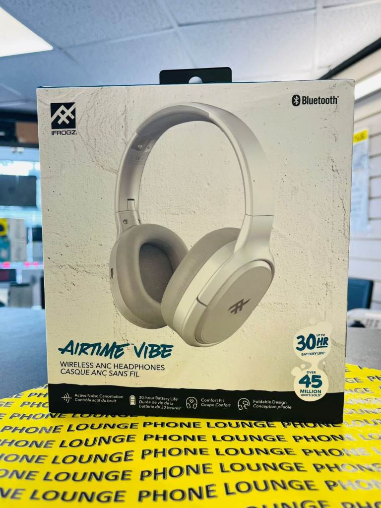 iFrogz Airtime Vibe Bluetooth Wireless Headphones with Active noise Cancellation