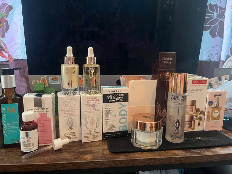 Charlotte tilbury,Gisou,Moroccan oil 