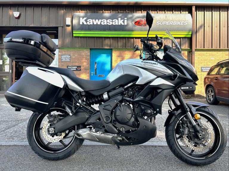 2020 70 Kawasaki KLE VERSYS 650 GT WHITE LOWERED REAR SUSPENSION