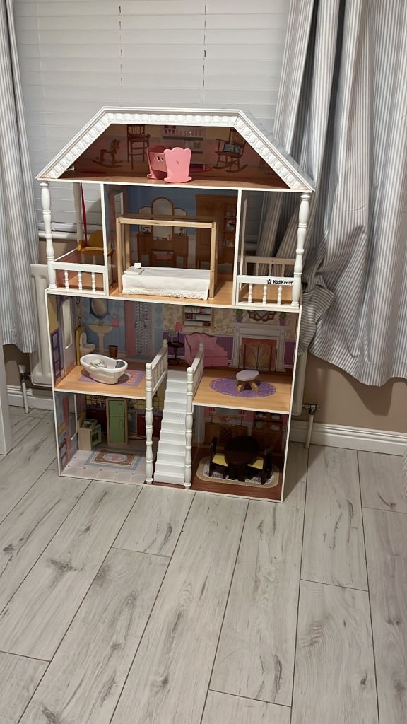Large Wooden Dollhouse Multi Level